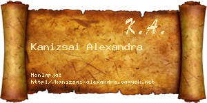Kanizsai Alexandra névjegykártya